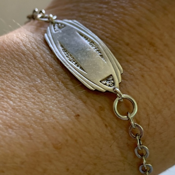 Bing Bang NY Silver Tag Bracelet, Mixed Links New - Picture 5 of 10